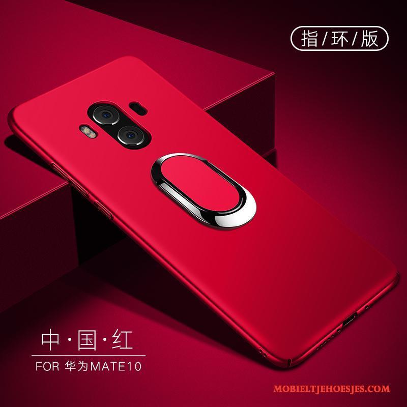 Huawei Mate 10 Hoesje Trend Hoes Roze Bescherming Ring Hard All Inclusive