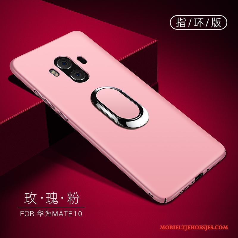 Huawei Mate 10 Hoesje Trend Hoes Roze Bescherming Ring Hard All Inclusive
