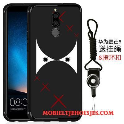 Huawei Mate 10 Lite Bescherming Schrobben Hoesje Telefoon Dun Zwart All Inclusive