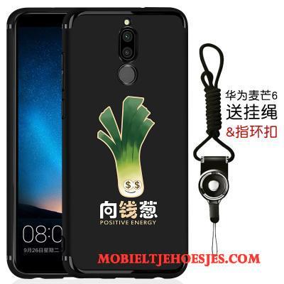 Huawei Mate 10 Lite Bescherming Schrobben Hoesje Telefoon Dun Zwart All Inclusive