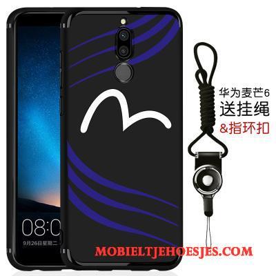 Huawei Mate 10 Lite Bescherming Schrobben Hoesje Telefoon Dun Zwart All Inclusive