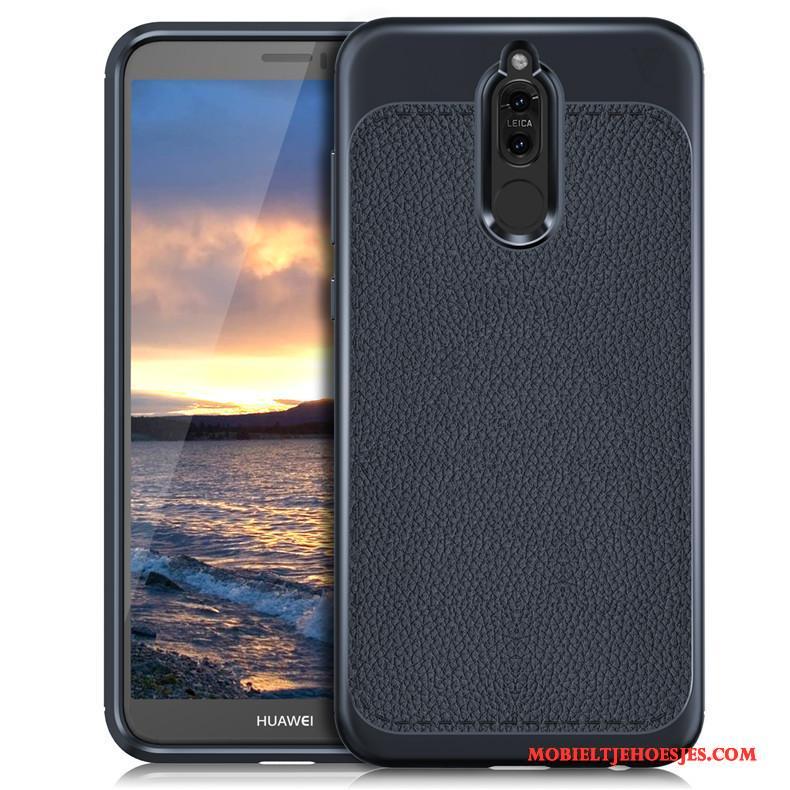 Huawei Mate 10 Lite Hoesje Ademend Bescherming Grijs Mobiele Telefoon Anti-fall Hemming