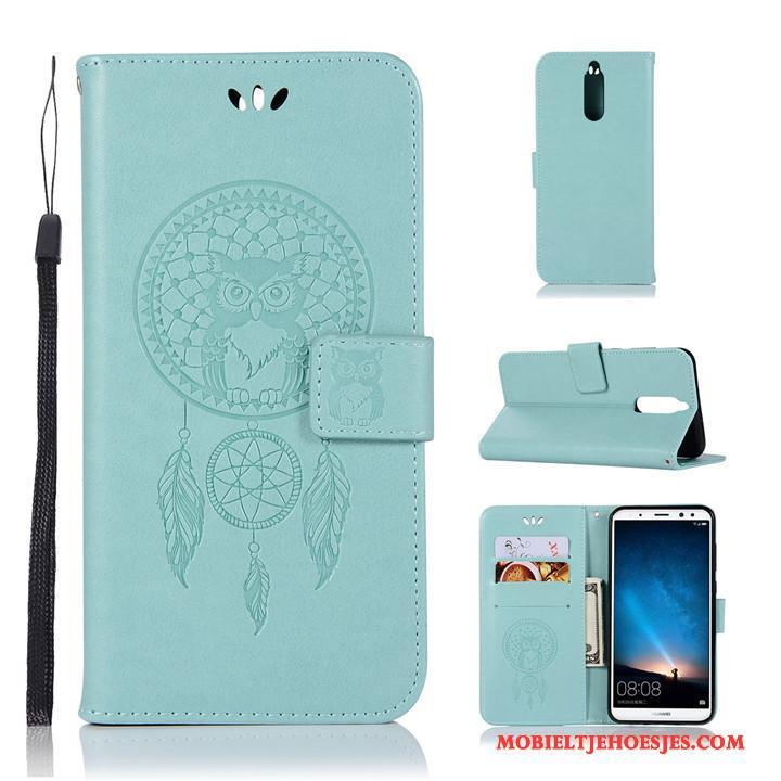 Huawei Mate 10 Lite Hoesje Anti-fall All Inclusive Leren Etui Bescherming Hoes Grijs Clamshell