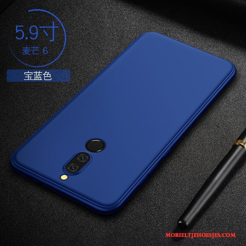 Huawei Mate 10 Lite Hoesje Bescherming Schrobben Telefoon Blauw Dun Zacht