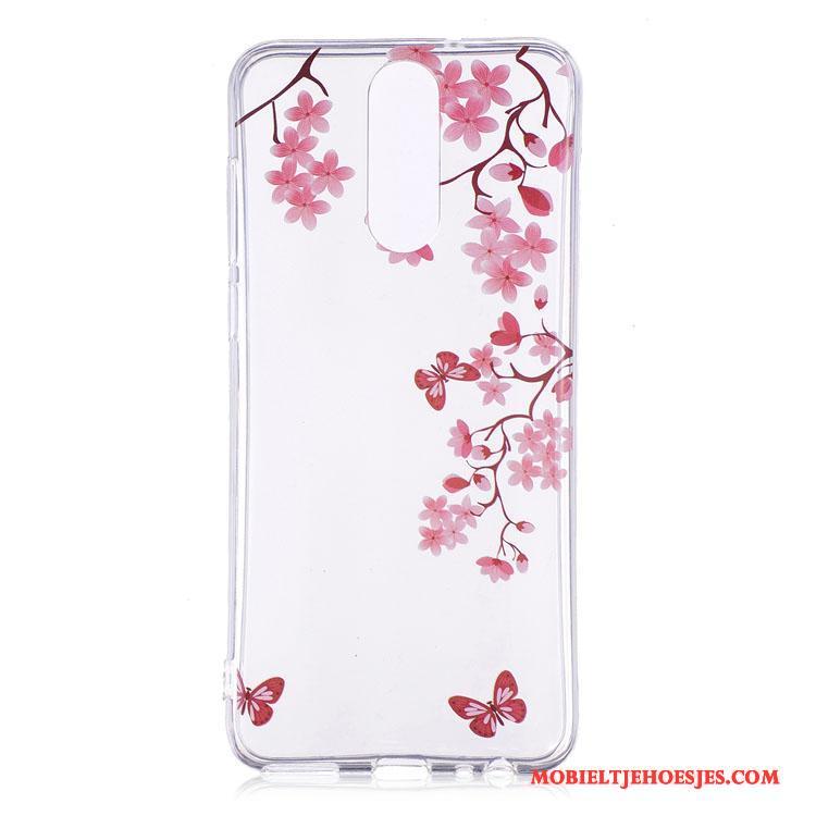 Huawei Mate 10 Lite Hoesje Hoes Bescherming Jeugd All Inclusive Siliconen Hanger Roze