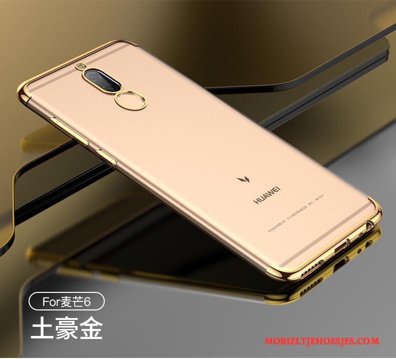 Huawei Mate 10 Lite Hoesje Hoes Rood Scheppend Anti-fall Siliconen Doorzichtig Zacht