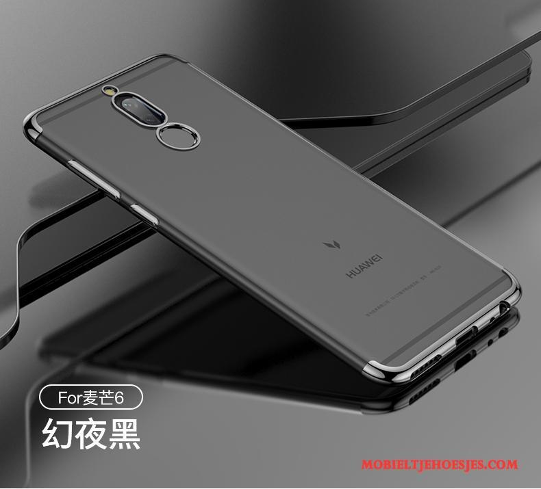 Huawei Mate 10 Lite Hoesje Hoes Rood Scheppend Anti-fall Siliconen Doorzichtig Zacht