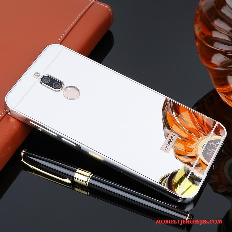 Huawei Mate 10 Lite Hoesje Omlijsting Telefoon Zwart Bescherming Metaal