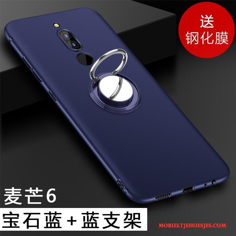 Huawei Mate 10 Lite Hoesje Telefoon Zacht Rood Dun Anti-fall Siliconen Bescherming