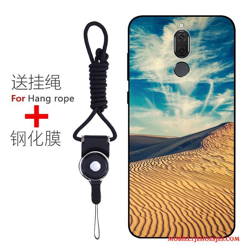 Huawei Mate 10 Lite Hoesje Telefoon Zacht Schrobben Siliconen Patroon Bescherming Groen