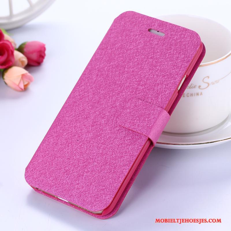 Huawei Mate 10 Lite Leren Etui Mobiele Telefoon Anti-fall Hoesje Telefoon All Inclusive Roze Clamshell