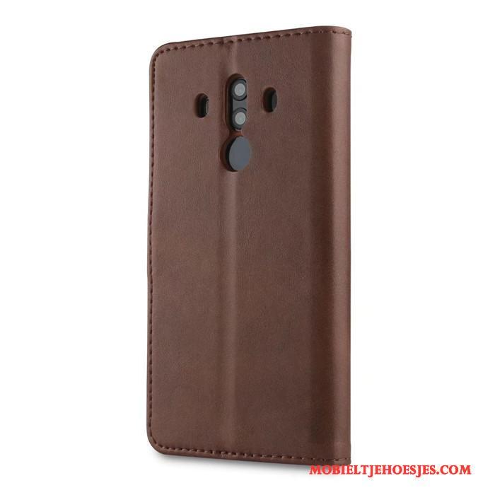 Huawei Mate 10 Pro Anti-fall All Inclusive Bescherming Hoesje Telefoon Leren Etui Zacht Grijs