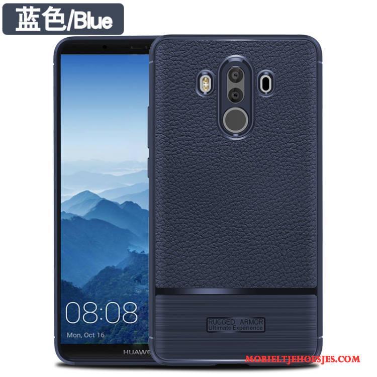 Huawei Mate 10 Pro Anti-fall Hoesje All Inclusive Siliconen Bescherming Blauw Telefoon