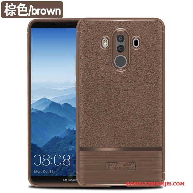 Huawei Mate 10 Pro Anti-fall Hoesje All Inclusive Siliconen Bescherming Blauw Telefoon