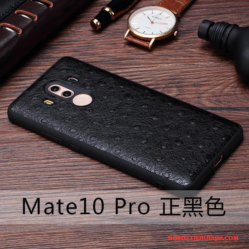 Huawei Mate 10 Pro Bescherming All Inclusive Hoesje Telefoon Dun Anti-fall Echt Leer