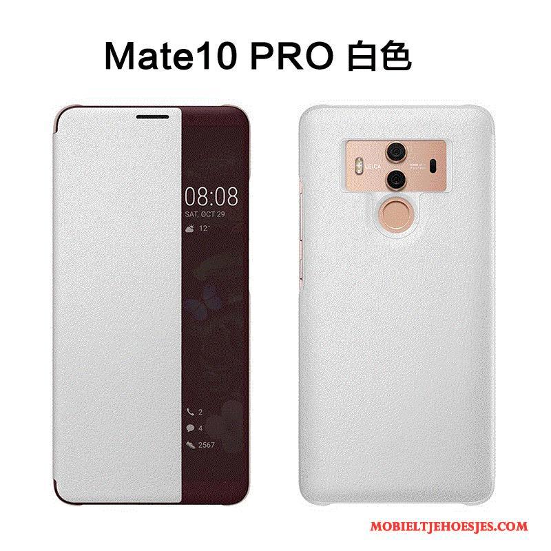 Huawei Mate 10 Pro Hoes Anti-fall Hoesje Telefoon Clamshell Bescherming Leren Etui