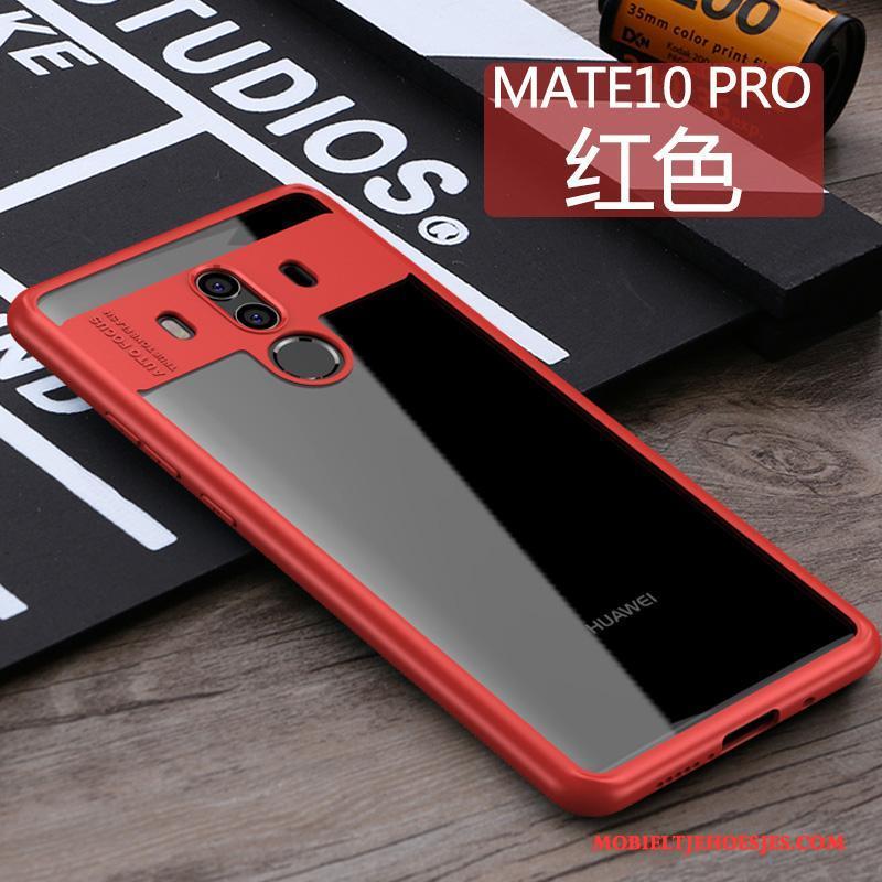 Huawei Mate 10 Pro Hoes Blauw Doorzichtig Hoesje Telefoon Anti-fall Siliconen