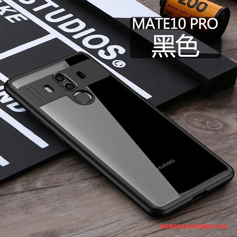 Huawei Mate 10 Pro Hoes Blauw Doorzichtig Hoesje Telefoon Anti-fall Siliconen