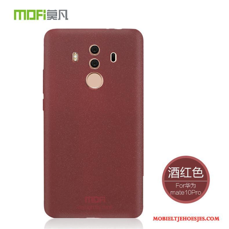 Huawei Mate 10 Pro Hoes Roze Hoesje Telefoon Zacht Schrobben Siliconen