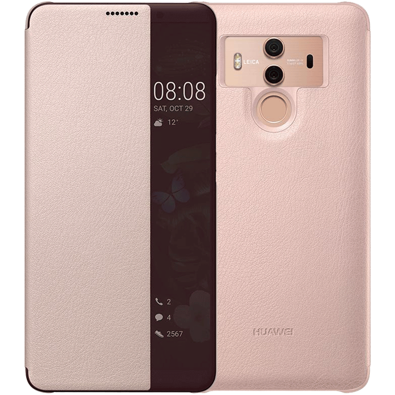 Huawei Mate 10 Pro Hoesje Bescherming Hoes Windows Leren Etui