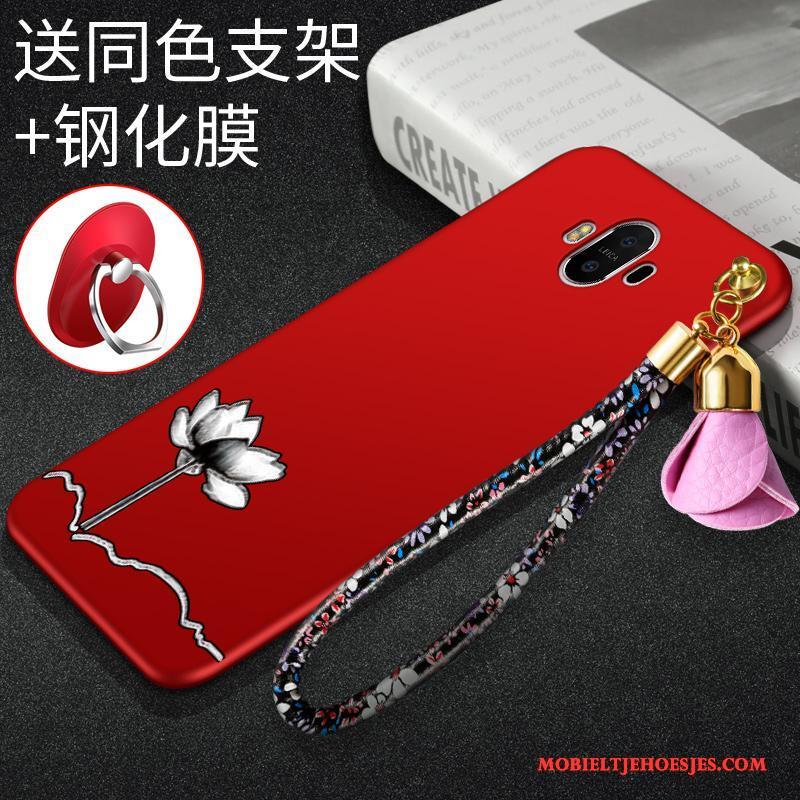 Huawei Mate 10 Pro Hoesje Telefoon Bescherming Trend Rood Anti-fall Siliconen Zacht