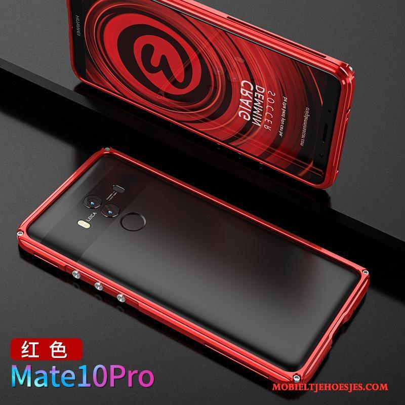 Huawei Mate 10 Pro Omlijsting Trendy Merk Hoesje Telefoon Metaal Persoonlijk Goud Scheppend
