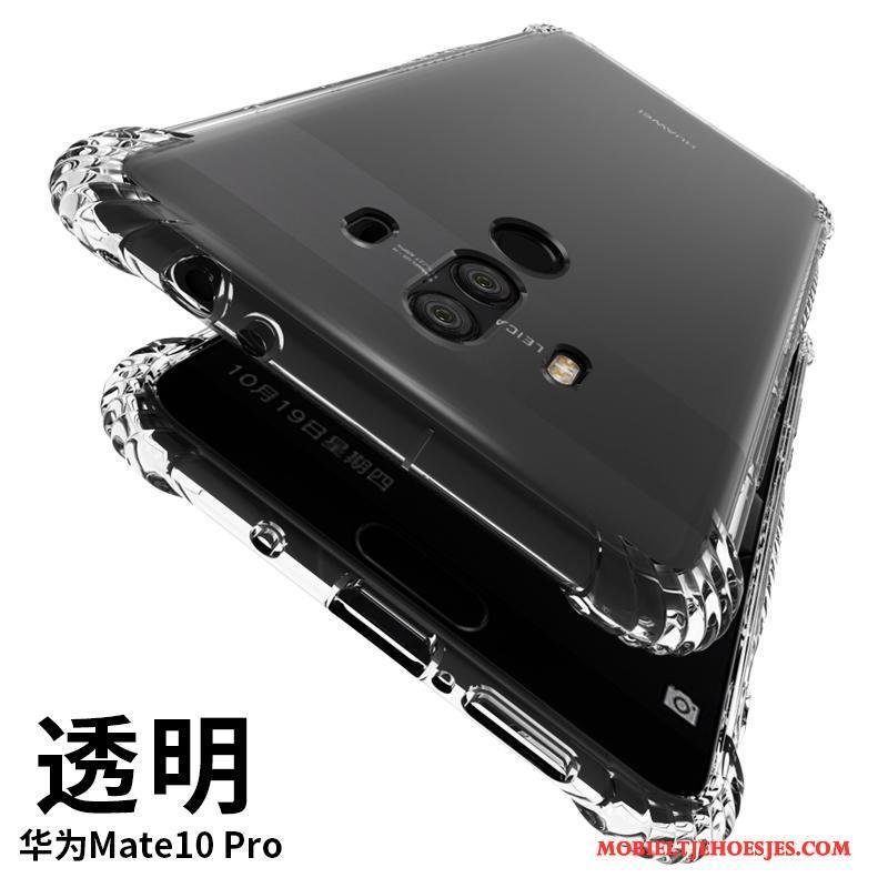 Huawei Mate 10 Pro Siliconen Gasbag All Inclusive Anti-fall Zacht Hoesje Telefoon Goud