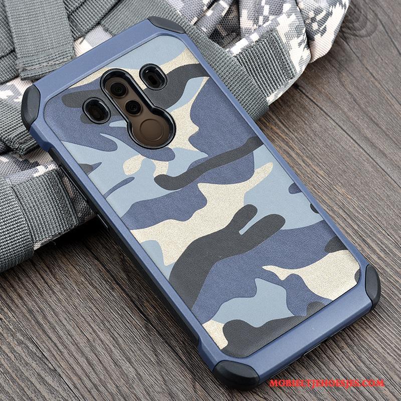 Huawei Mate 10 Pro Siliconen Groen Bescherming Anti-fall Camouflage Hoesje All Inclusive