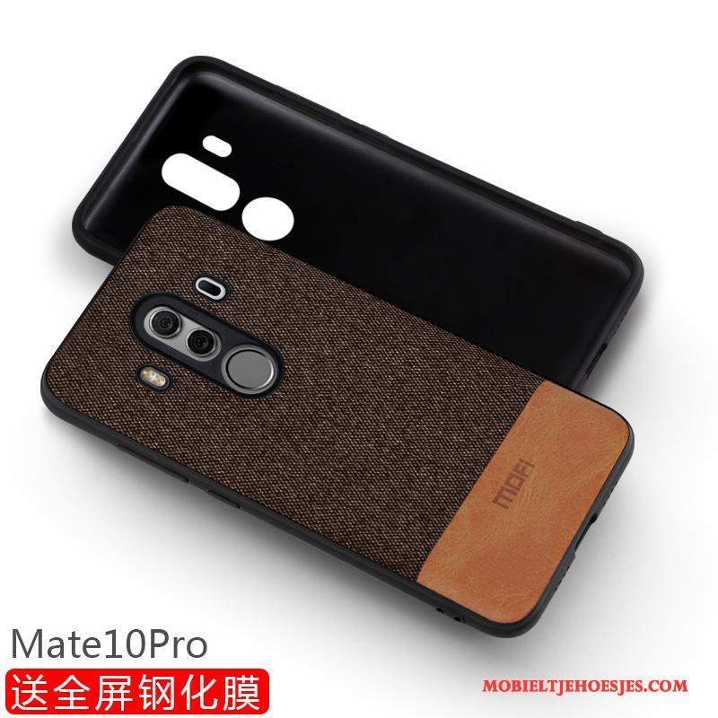 Huawei Mate 10 Pro Siliconen Hoesje Telefoon Bescherming All Inclusive Scheppend Schrobben Blauw