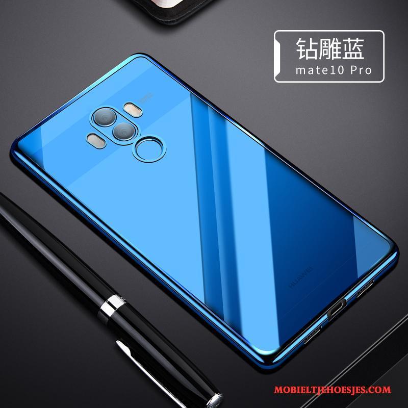 Huawei Mate 10 Pro Trend Siliconen Zacht Goud Hoesje Dun Telefoon