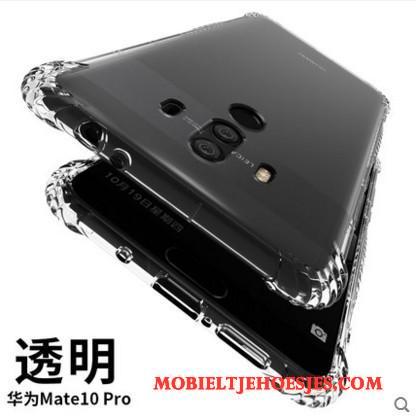 Huawei Mate 10 Pro Zacht Hoes Anti-fall Siliconen Hoesje Telefoon Bescherming Goud