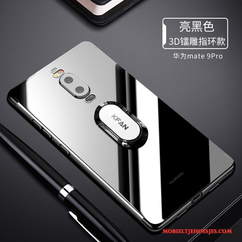 Huawei Mate 10 Pro Zwart Siliconen Zacht Dun Doorzichtig Hoesje Bescherming