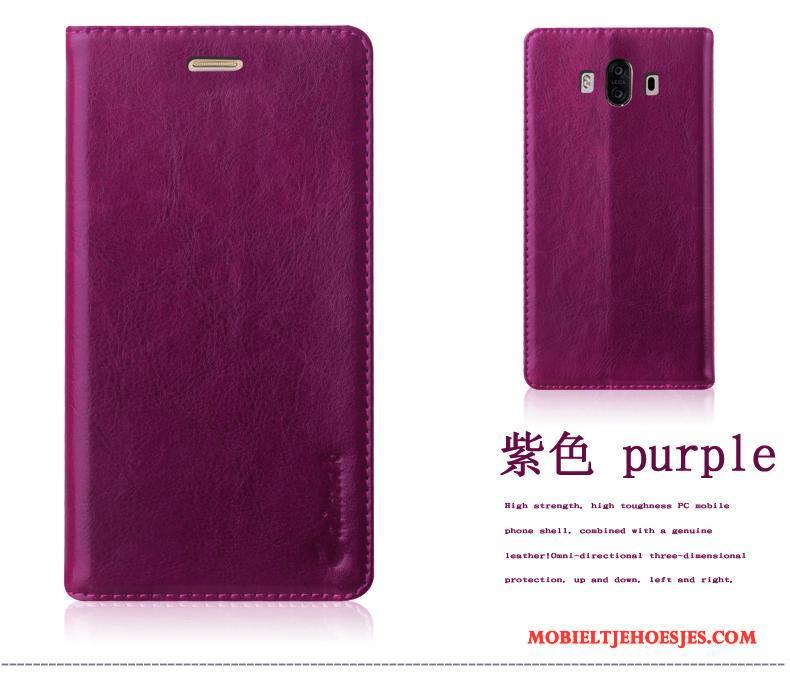 Huawei Mate 10 Purper Hoesje Telefoon Bescherming Leren Etui Zacht All Inclusive Siliconen