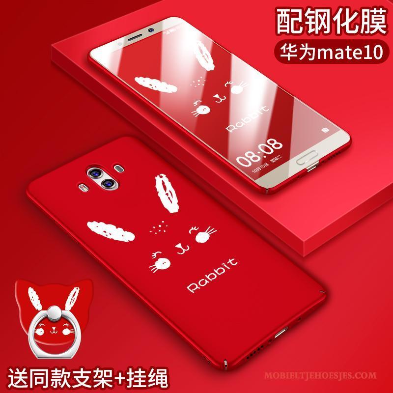 Huawei Mate 10 Scheppend Anti-fall Hoesje Telefoon All Inclusive Mooie Spotprent Roze
