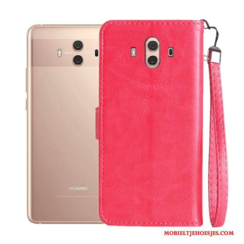 Huawei Mate 10 Siliconen Bescherming Hoes Leren Etui Zacht Anti-fall Hoesje Telefoon