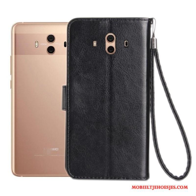 Huawei Mate 10 Siliconen Bescherming Hoes Leren Etui Zacht Anti-fall Hoesje Telefoon