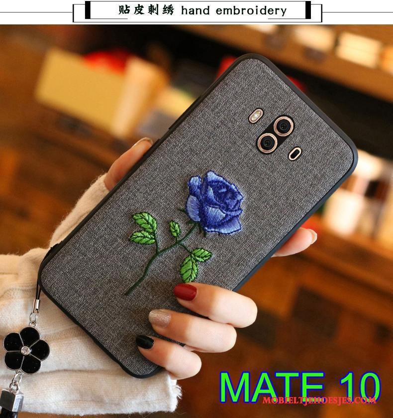 Huawei Mate 10 Zacht Achterklep Hoesje Telefoon All Inclusive Leer Bescherming