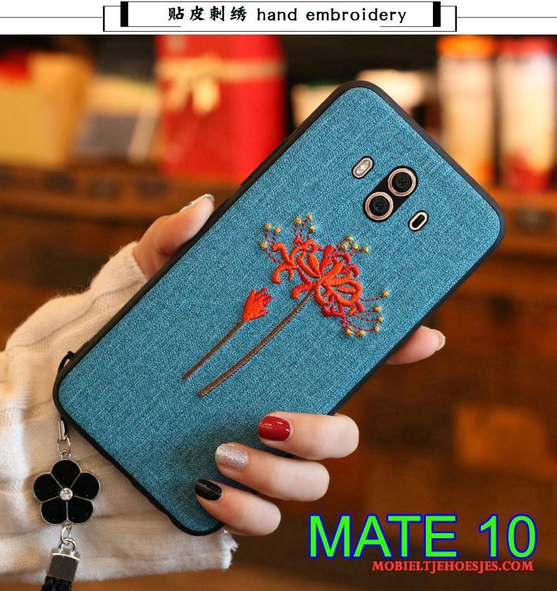 Huawei Mate 10 Zacht Achterklep Hoesje Telefoon All Inclusive Leer Bescherming