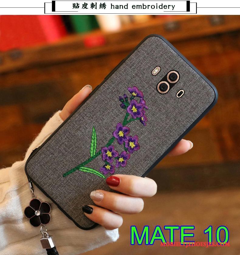 Huawei Mate 10 Zacht Achterklep Hoesje Telefoon All Inclusive Leer Bescherming