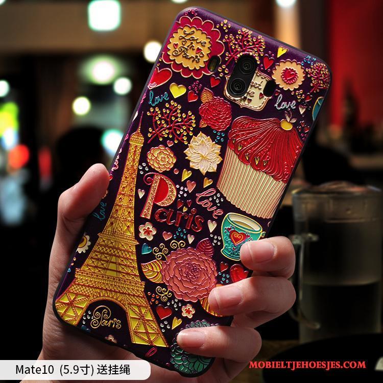 Huawei Mate 10 Zacht Bescherming Kleur Scheppend Hoes Anti-fall Hoesje Telefoon