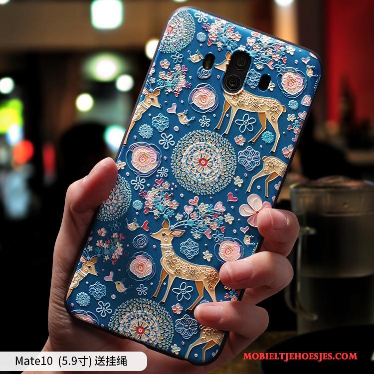 Huawei Mate 10 Zacht Bescherming Kleur Scheppend Hoes Anti-fall Hoesje Telefoon