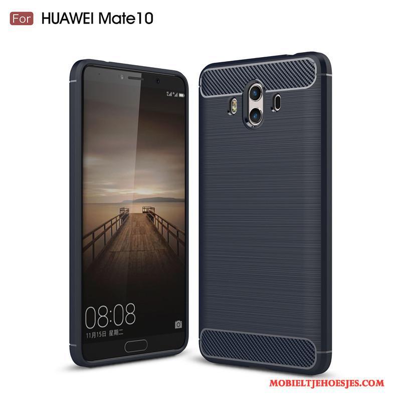 Huawei Mate 10 Zacht Hoes Hoesje Grijs Telefoon Siliconen All Inclusive