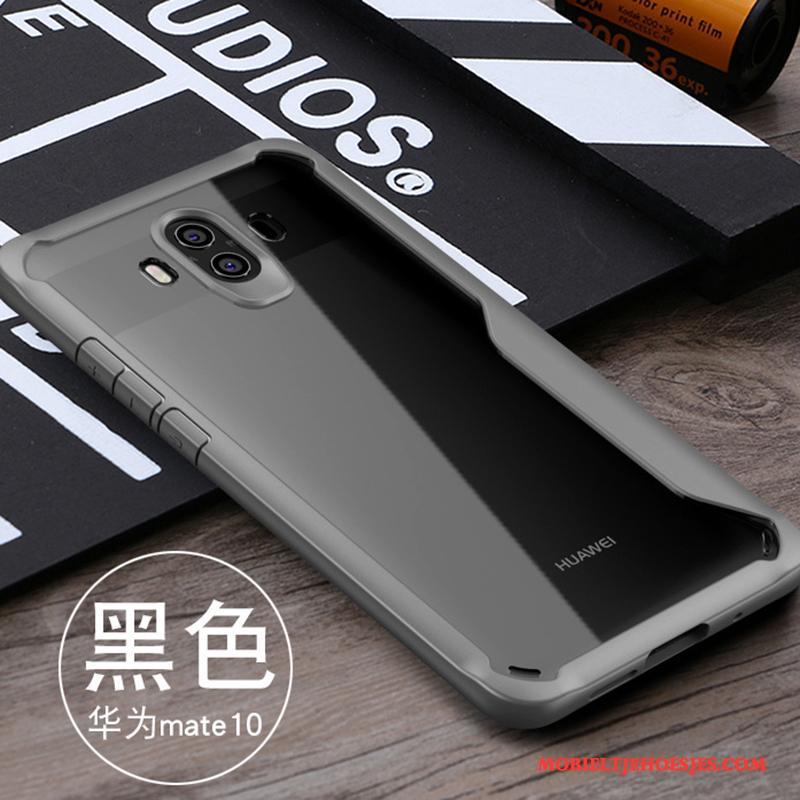 Huawei Mate 10 Zwart Gasbag Bescherming Hoesje Telefoon Anti-fall Siliconen All Inclusive