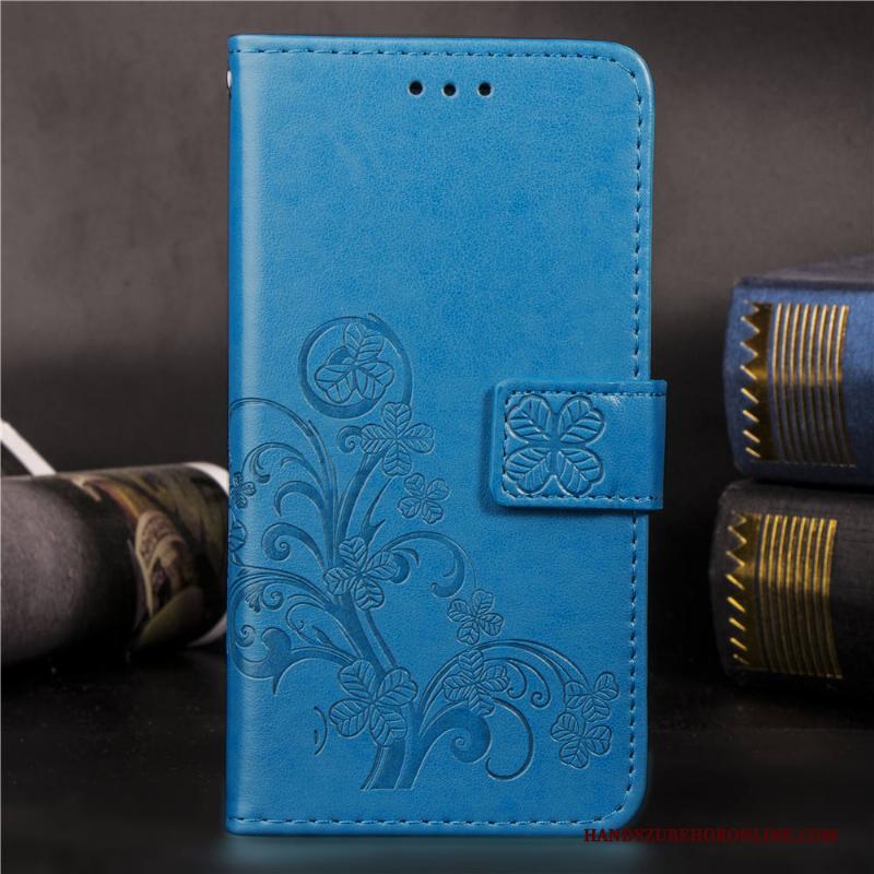 Huawei Mate 20 Hoesje Folio Blauw Hoes Bescherming Anti-fall Zacht All Inclusive