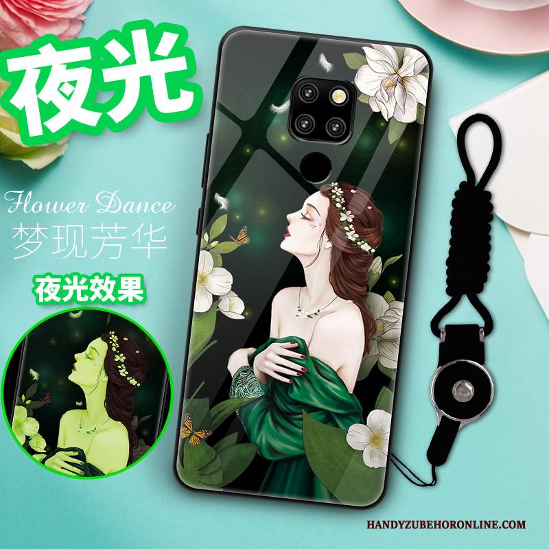 Huawei Mate 20 Hoesje Net Red Dun Glas Super Bescherming Scheppend Trendy Merk