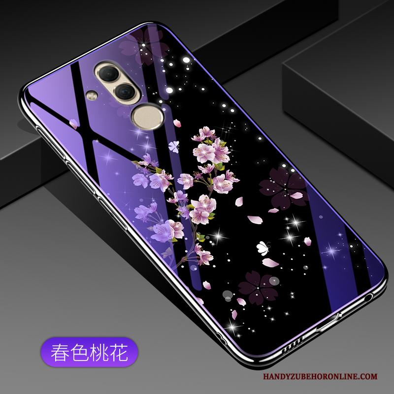 Huawei Mate 20 Lite Bescherming Purper Hoes Hoesje Telefoon Glas