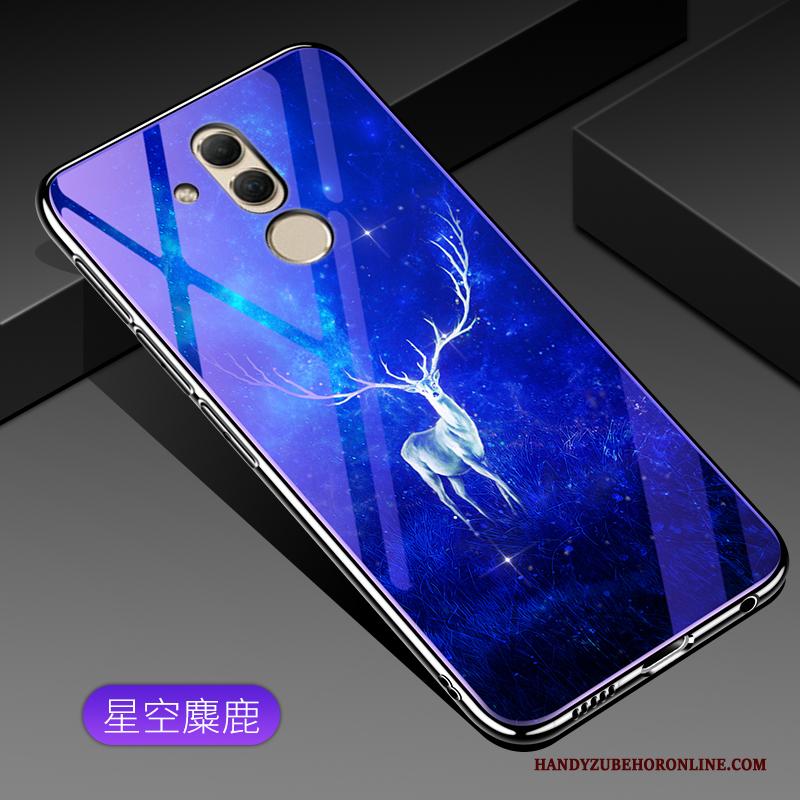 Huawei Mate 20 Lite Bescherming Purper Hoes Hoesje Telefoon Glas