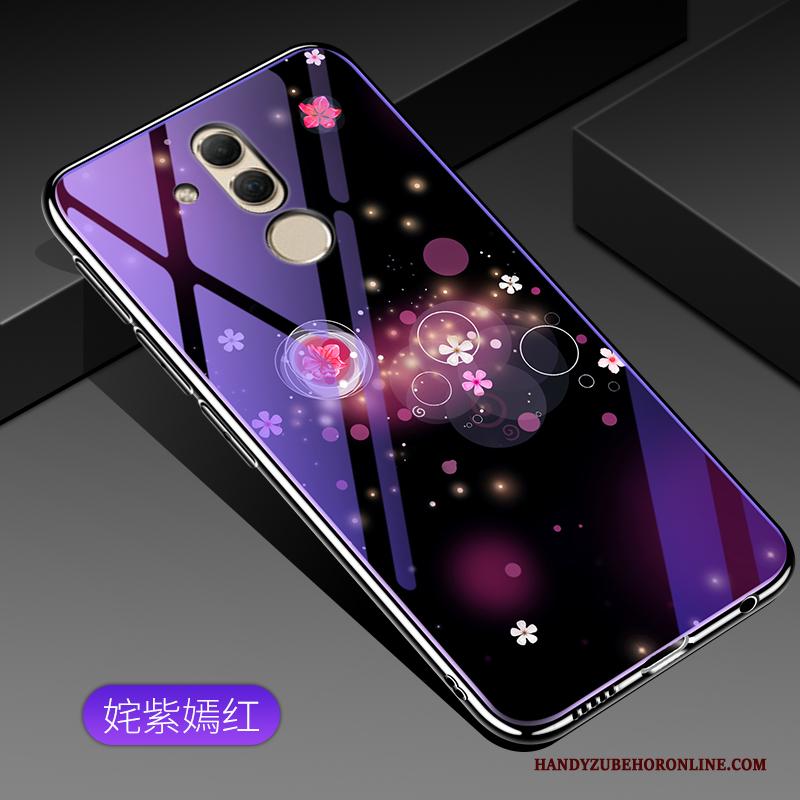 Huawei Mate 20 Lite Bescherming Purper Hoes Hoesje Telefoon Glas