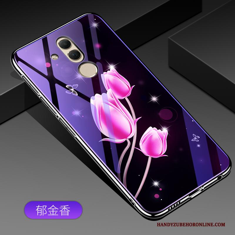 Huawei Mate 20 Lite Bescherming Purper Hoes Hoesje Telefoon Glas