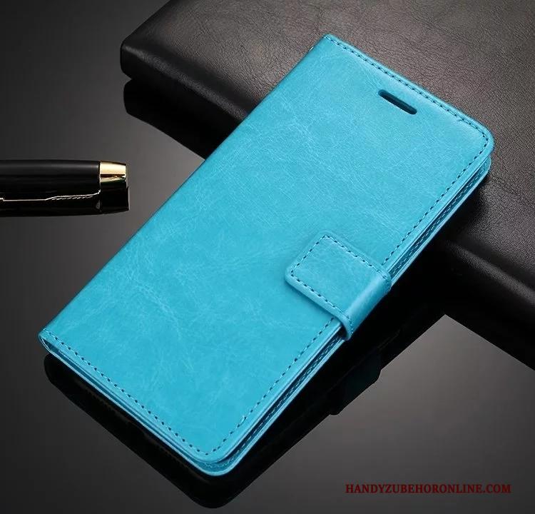 Huawei Mate 20 Lite Hoes Bescherming Leren Etui Clamshell Rood Hoesje Telefoon